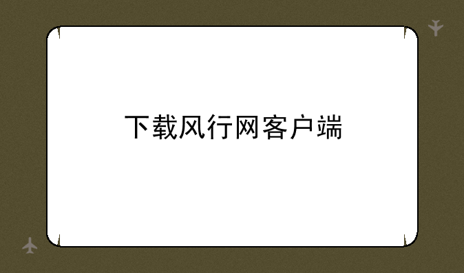 下载风行网客户端