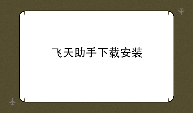 飞天助手下载安装