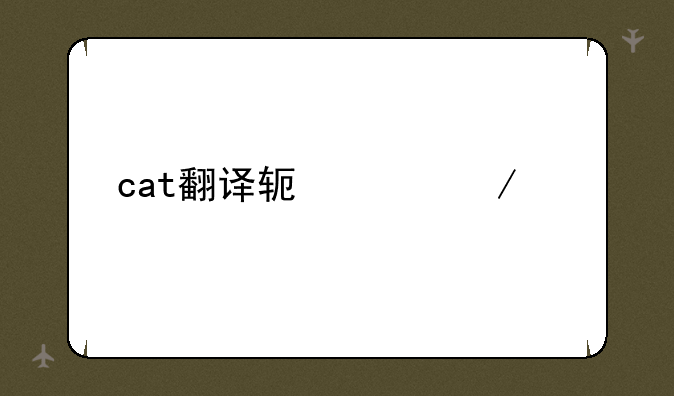 cat翻译软件下载