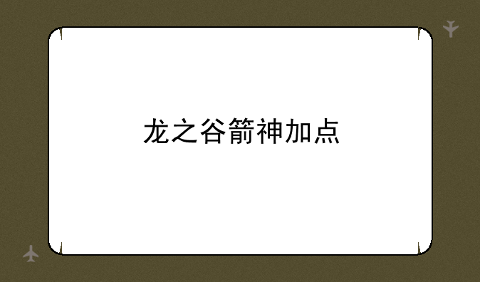 龙之谷箭神加点