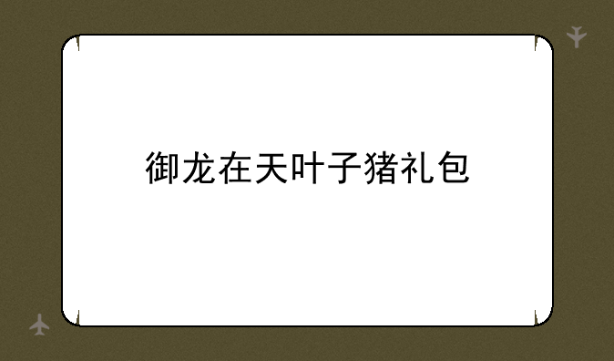 御龙在天叶子猪礼包