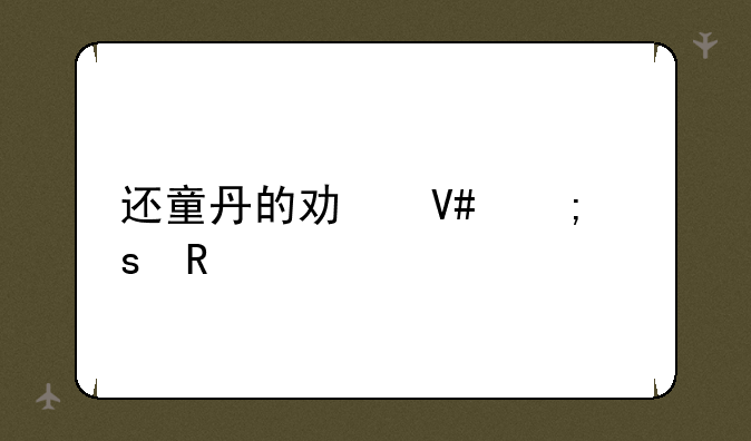 还童丹的功效与作用