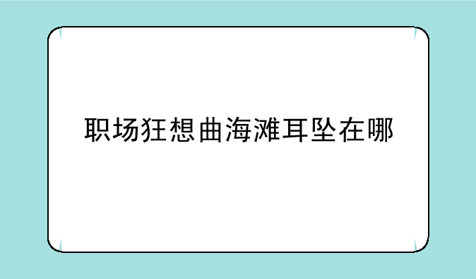 职场狂想曲海滩耳坠在哪