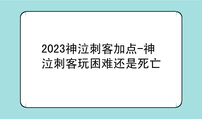 2023神泣刺客加点-神泣刺客玩困难还是死亡
