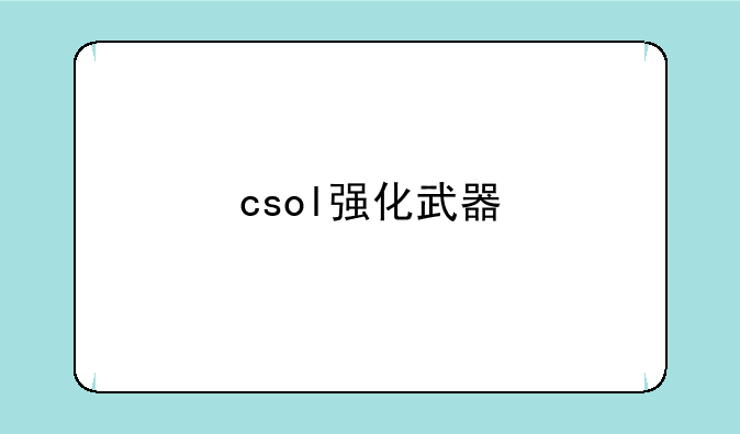 csol强化武器
