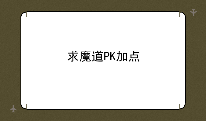 求魔道PK加点